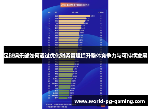 足球俱乐部如何通过优化财务管理提升整体竞争力与可持续发展