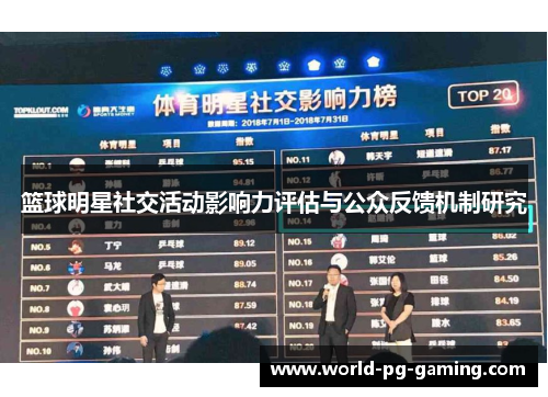 篮球明星社交活动影响力评估与公众反馈机制研究